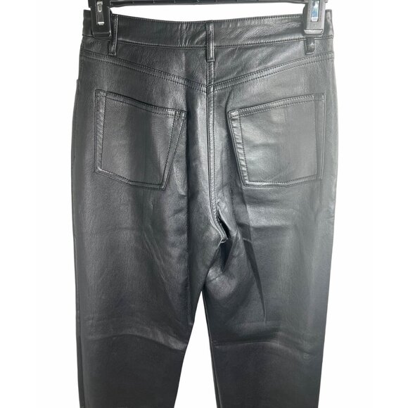 Aritzia Wilfred Melina vegan leather Black Pants Size 2 - Picture 8 of 15